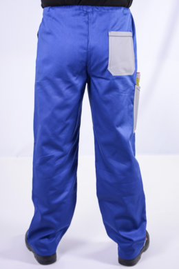 Nohavice na šnúrku  (royal modro -sivé) výška 194  - VYROBENÉ NA SLOVENSKU