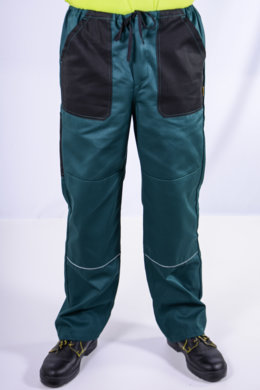 Nohavice na šnúrku  (zeleno-čierne) výška 182 - VYROBENÉ NA SLOVENSKU