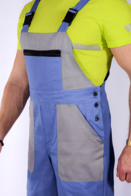 Nohavice trakové farebná kombinácia-pánske (modro-sivé) výška 194 - VYROBENÉ NA SLOVENSKU