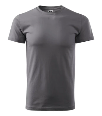 Pánske tričko BASIC - MALFINI - veľkosť 3XL (oceľovo sivá)