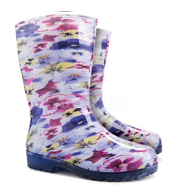 Dámske gumáky DEMAR RAINNY PRINT (fialky)