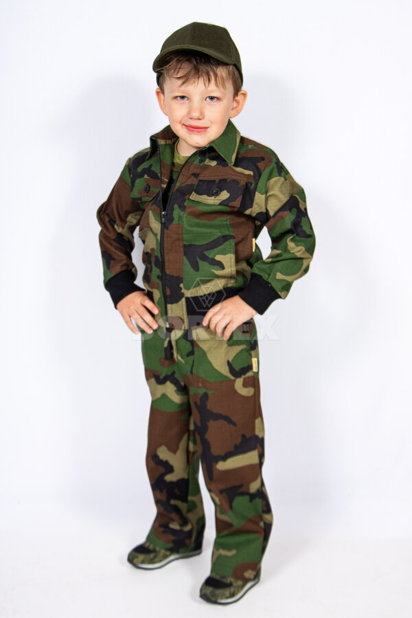 Súprava monterková detská ELKA - maskáčová - VYROBENÉ NA SLOVENSKU