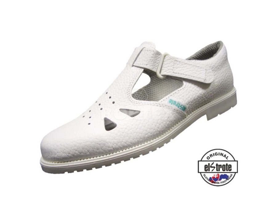 Zdravotnícke sandále KLASIK 91 500 01 - biele