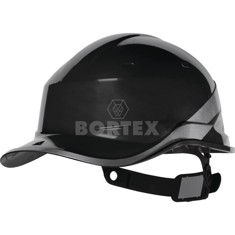 Bezpečnostná prilba v tvare bejzbalovej šiltovky BASEBALL DIAMOND V-čierna