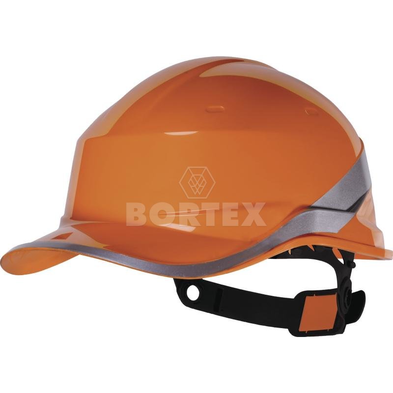 Bezpečnostná prilba v tvare bejzbalovej šiltovky BASEBALL DIAMOND V-oranžová