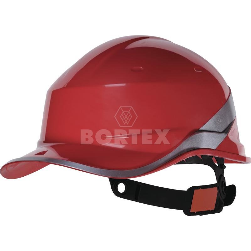 Bezpečnostná prilba v tvare bejzbalovej šiltovky BASEBALL DIAMOND V-červená