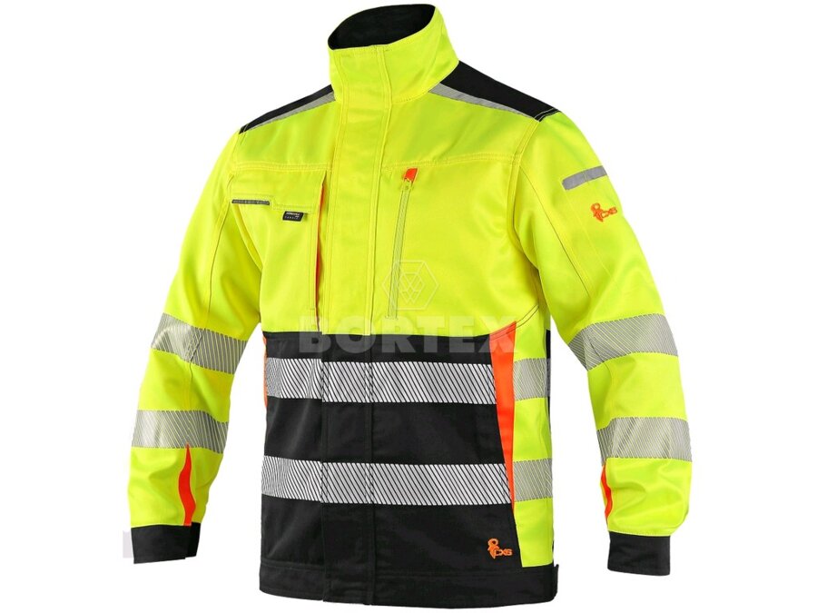 Pánska reflexná pracovná blúza CXS BENSON - žltá