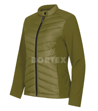 Hybridná dámska bunda CROSS - avokádová zelená