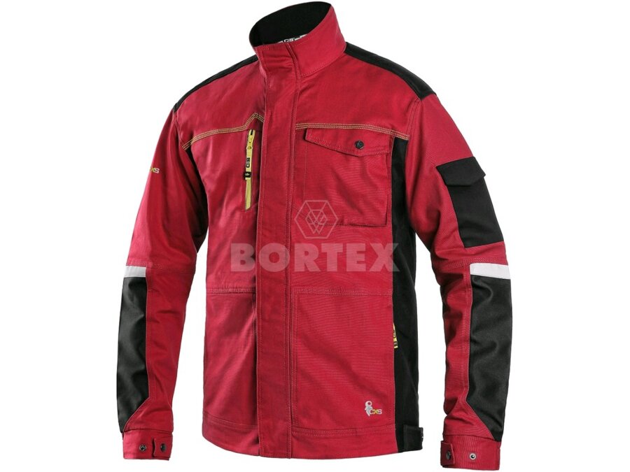 Blúza pánska CXS STRETCH - červeno-čierna