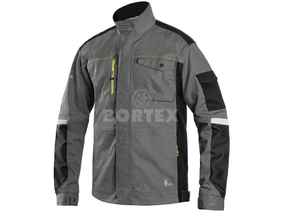 Blúza pánska CXS STRETCH - šedo-čierna