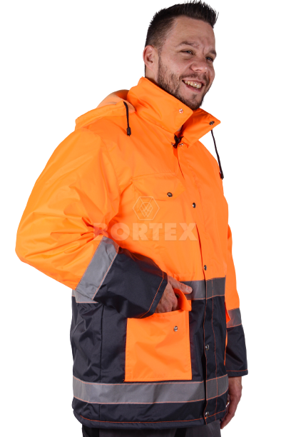 Bunda pracovná JOZEF FŽ pánska - oranžová - VYROBENÉ NA SLOVENSKU