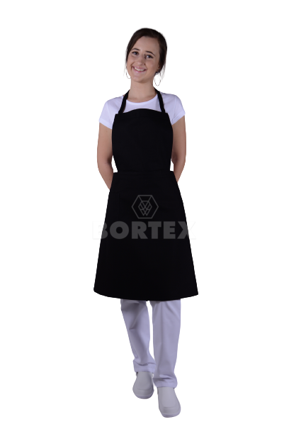 Zástera s náprsenkou farebná (čierna) - VYROBENÉ NA SLOVENSKU