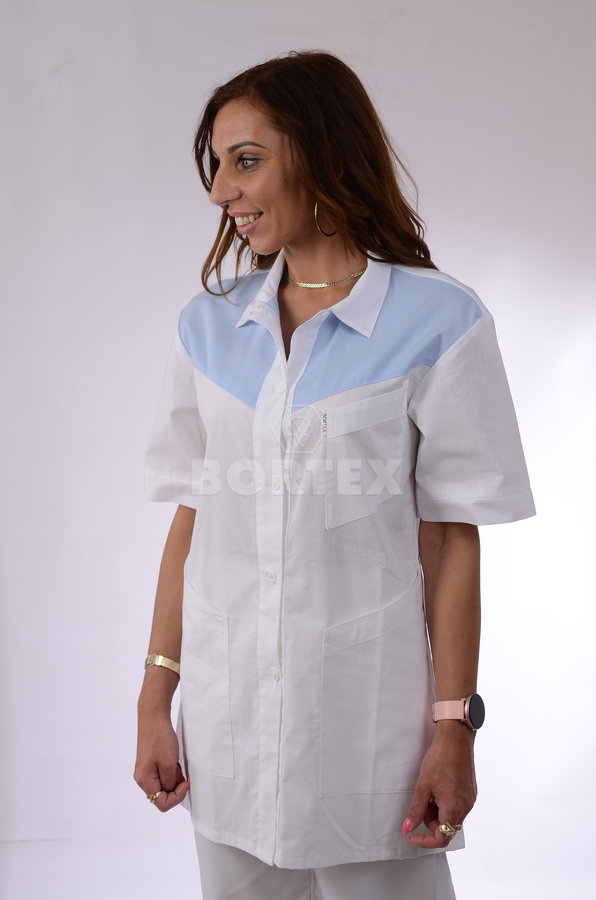 Rozhalenka so šikmým sedlom (bielo-modrá) VYROBENÉ NA SLOVENSKU