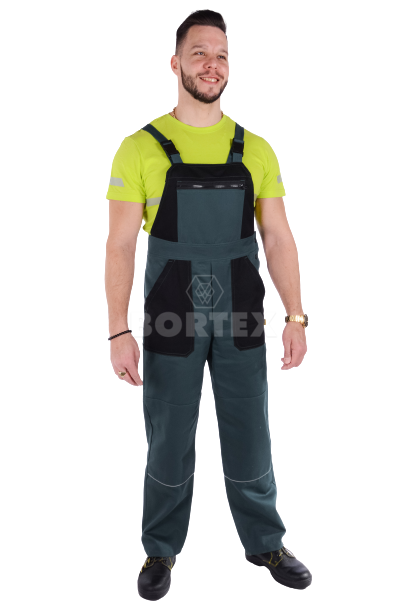 Nohavice trakové farebná kombinácia-pánske  (zeleno-čierne) výška 194  - VYROBENÉ NA SLOVENSKU