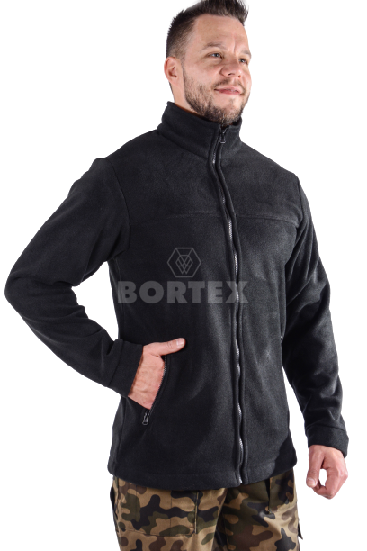 Mikina pracovná flisová - čierna - VYROBENÉ NA SLOVENSKU