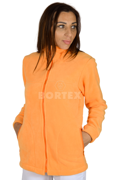 Mikina pracovná flisová POLAR - oranžová - VYROBENÉ NA SLOVENSKU