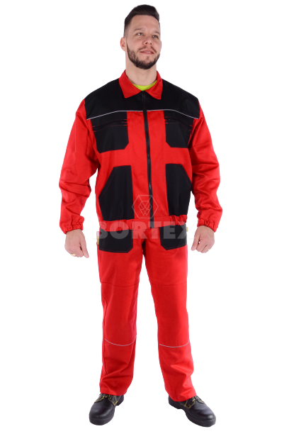 Súprava monterková pánska  MULTI,farebná kombinácia (červeno-čierne) v.182 - VYROBENÉ NA SLOVENSKU