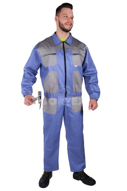 Súprava monterková pánska  MULTI,farebná kombinácia (modro-sivá)  výška 194- VYROBENÉ NA SLOVENSKU