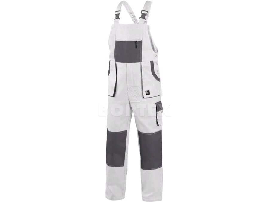 Nohavice na traky LUXY ROBIN CXS - biela/šedá