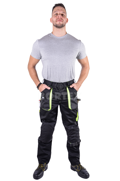 Nohavice SAMO - na pevný pás -  čierne - VYROBENÉ NA SLOVENSKU