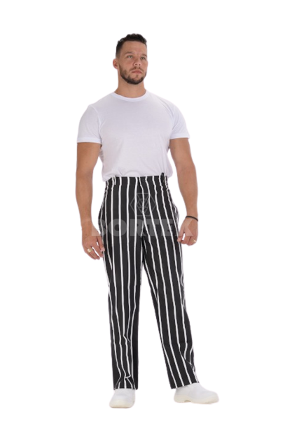 Nohavice na pevný pás prúžok - pánske -VYROBENÉ NA SLOVENSKU