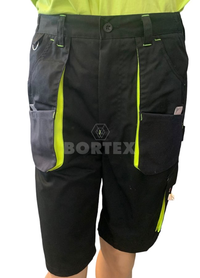 Pracovné kraťasy SAMO - čierne - VYROBENÉ NA SLOVENSKU