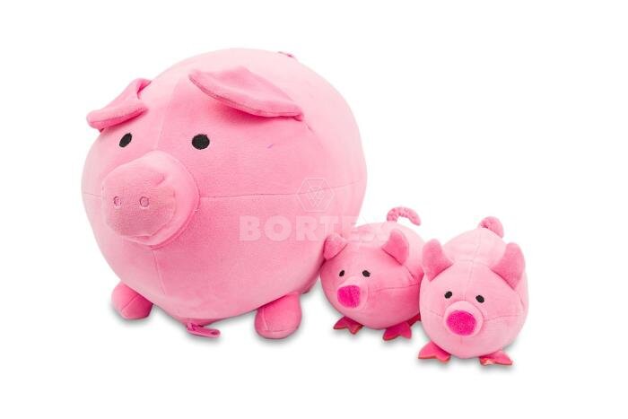 Plyšák - vankúšik - PRASIATKA - ružové