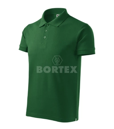 Polokošeľa pánska MALFINI - COTTON HEAVY - fľaškovozelená