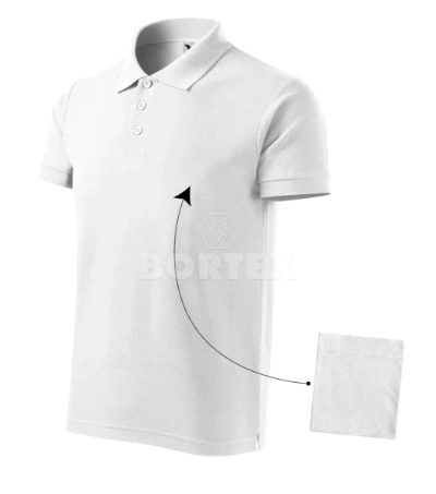 Polokošeľa pánska MALFINI - COTTON - biela