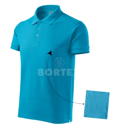 Polokošeľa pánska MALFINI - COTTON - tyrkysová