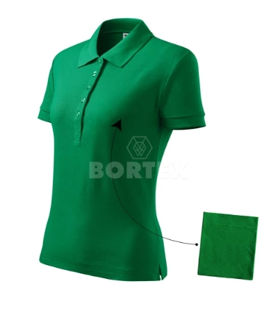 Polokošeľa dámska MALFINI - COTTON - trávová zelená