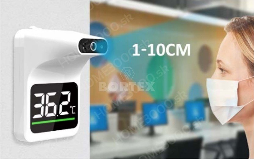 Bezkontaktný infračervený teplomer na stenu