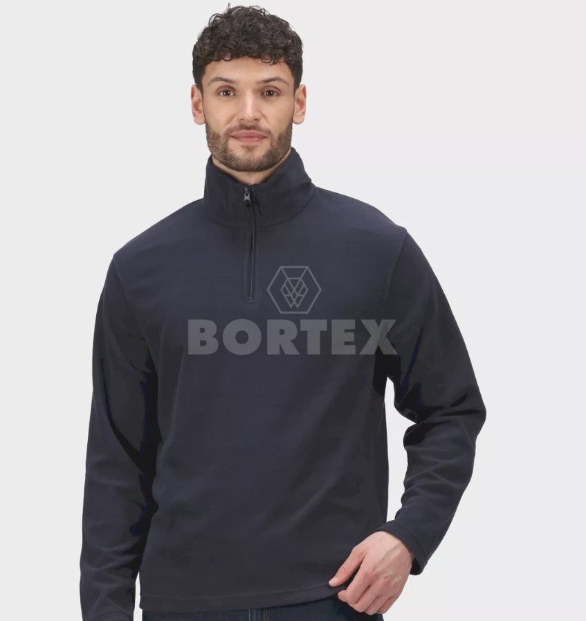 Mikina MICRO ZIP NECK FLEECE - navy