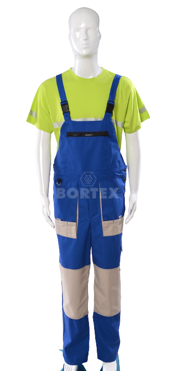 Nohavice trakové MAJSTER - modro-béžové - VYROBENÉ NA SLOVENSKU