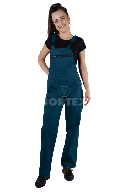 Nohavice trakové - dámske - zelené -  VYROBENÉ NA SLOVENSKU