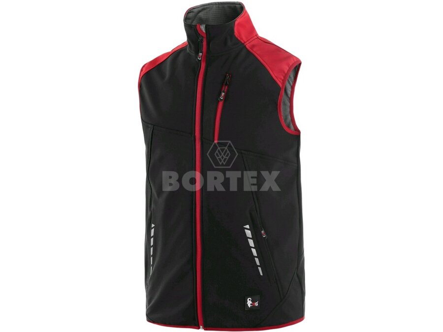 Vesta pánska HEBRON CXS - čierno-červená