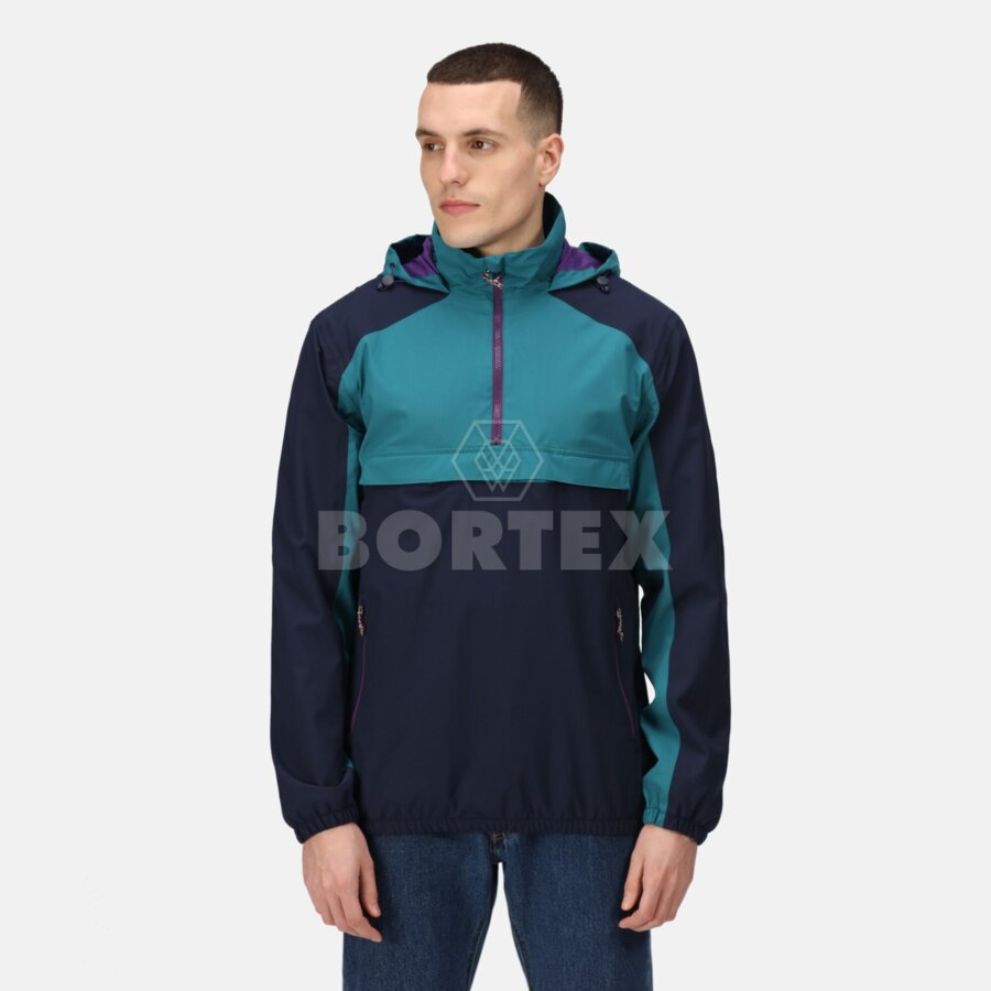 Pánska bunda VINTAGE OVERHEAD ANORAK - navy/spruce