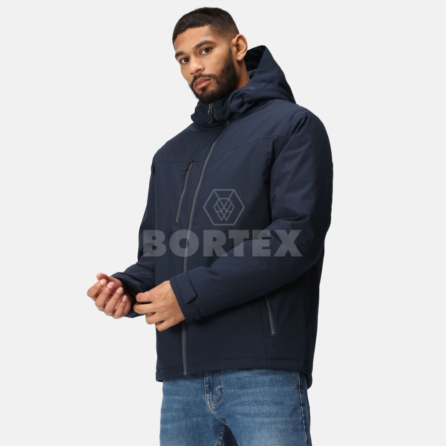 Bunda NAVIGATE - vodeodolná bunda - pánska -  navy/seal grey