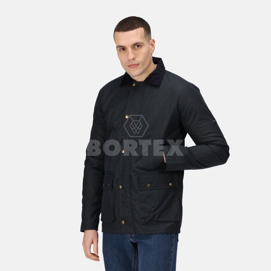 Pánska bunda BANBURY WAX JACKET - navy