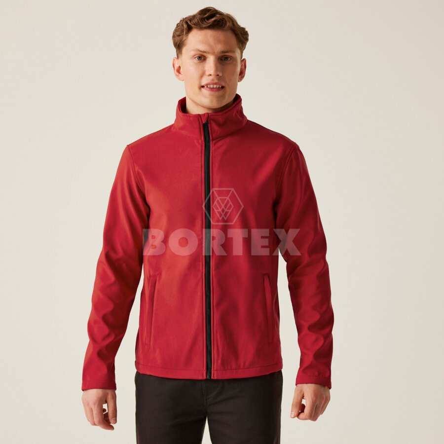 Pánska softshellová bunda ABLAZE - červená+čierna