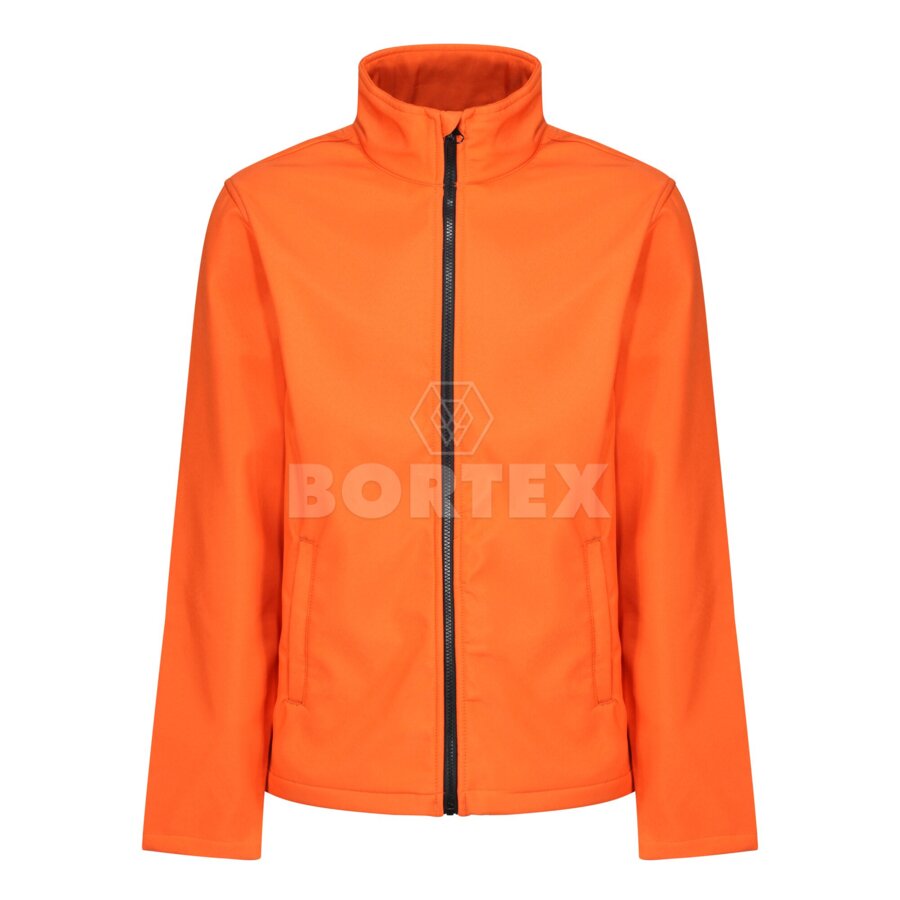 Pánska softshellová bunda ABLAZE - oranžová+čierna