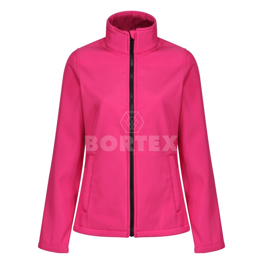 Dámska softshellová bunda ABLAZE -  ružová+čierna