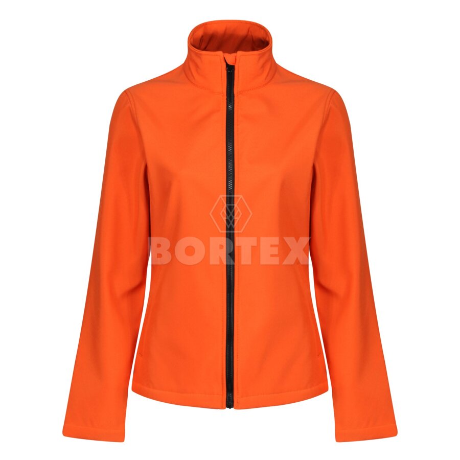 Dámska softshellová bunda ABLAZE -  oranžová+čierna