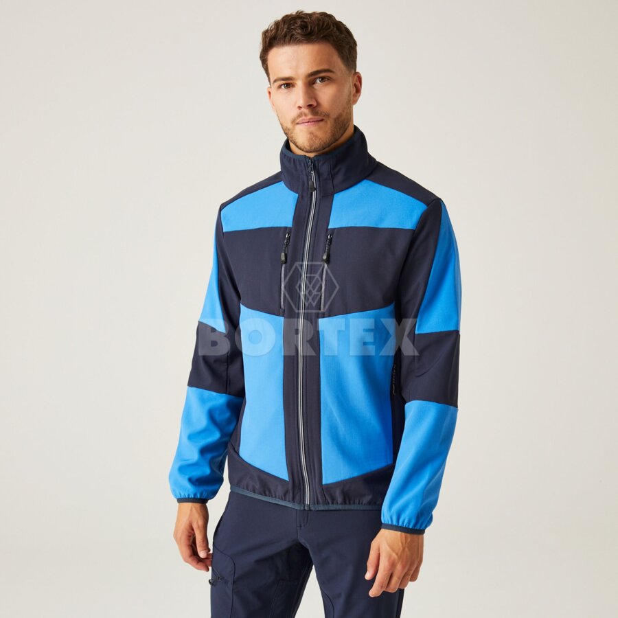 E-VOLVE 2-vrstvová softshellová bunda - modrá+navy