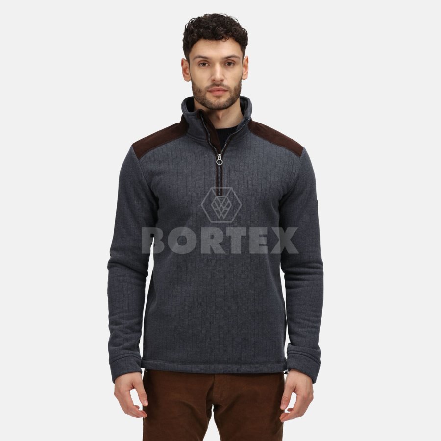 Mikina HOLBECK HALF ZIP FLEECE - navy
