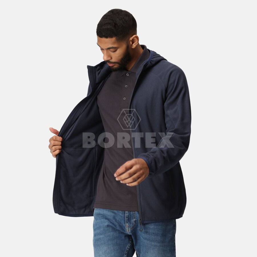 Pánska fleecová mikina NAVIGATE na zips - navy+sv.sivá