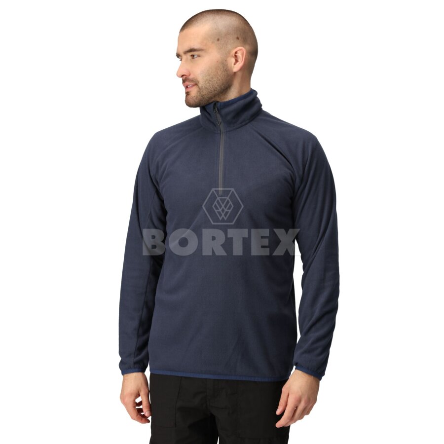 Mikina fleecová NAVIGATE so štvrtinovým zipsom - navy/seal