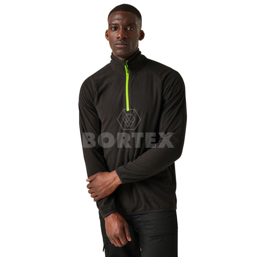 Mikina fleecová NAVIGATE so štvrtinovým zipsom - navy/french blue