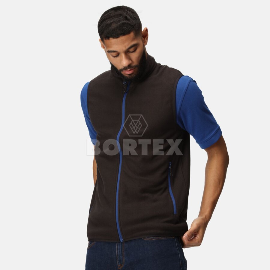 Pánska fleecová vesta NAVIGATE - čierna+modrá