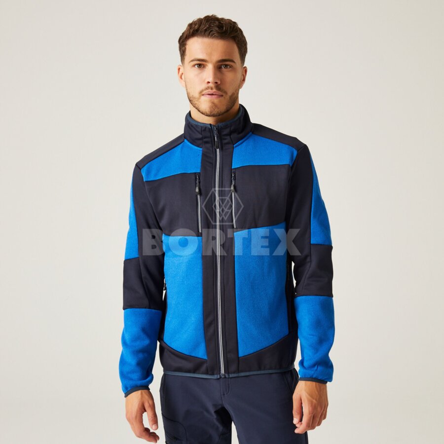 E-Volve hybrid Midlayer strečová bunda - modrá+navy